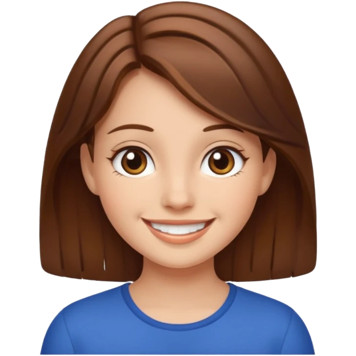 Ein Mädchen braune haare emoji