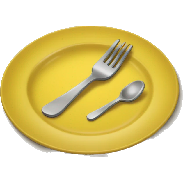 yellow plate emoji
