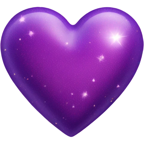 purple sparkly heart emoji