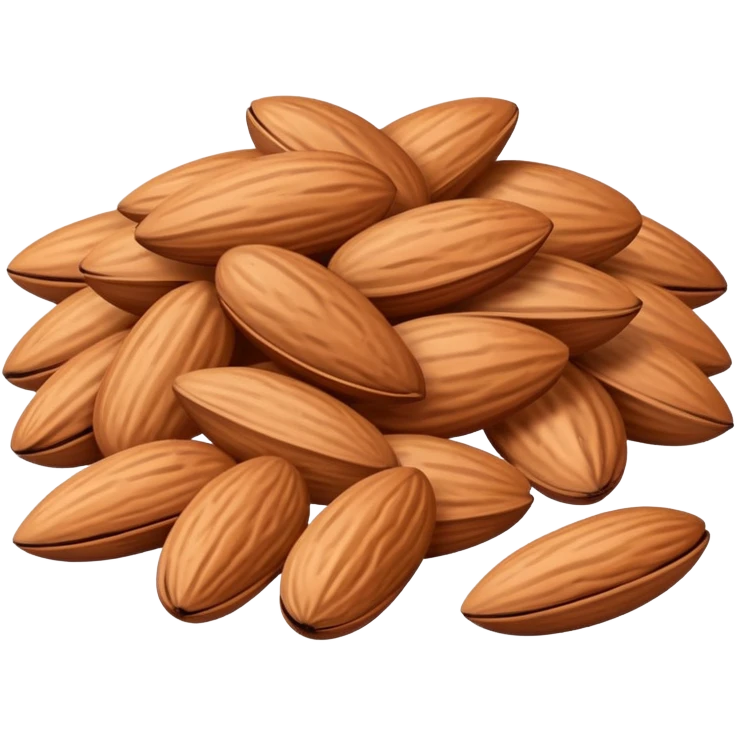 A small pile of almonds emoji