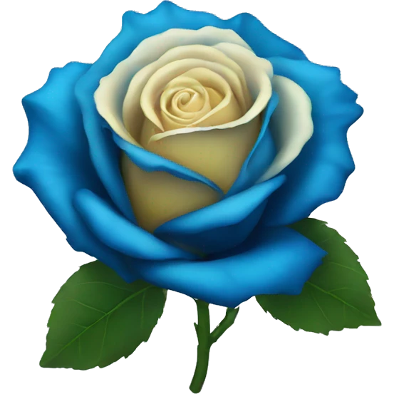 Blue rose emoji