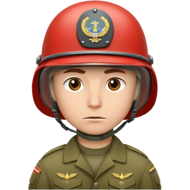 military soldier with helmet emoji