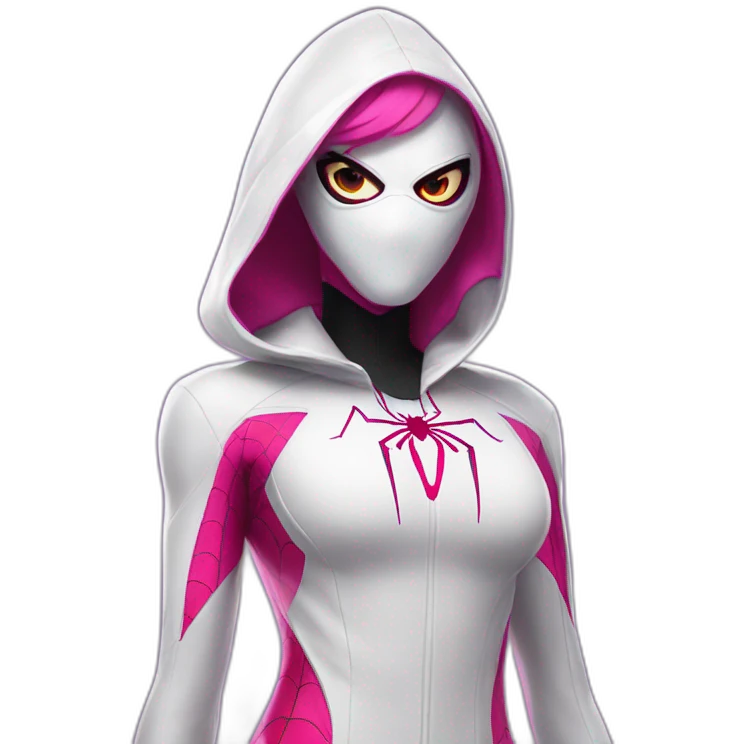 spider gwen suit from spiderverse emoji