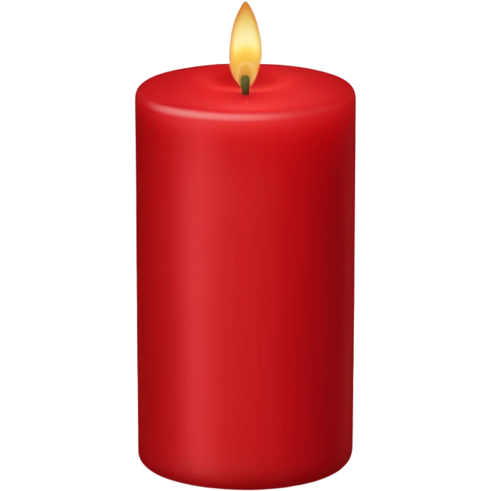 Decorative Wax Candle red emoji