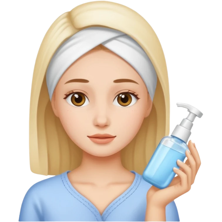 Girly doing skincare emoji