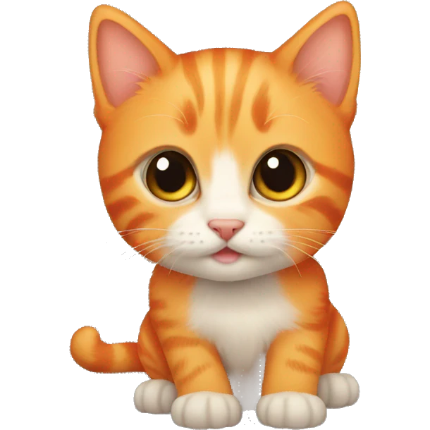 Orange kitten emoji