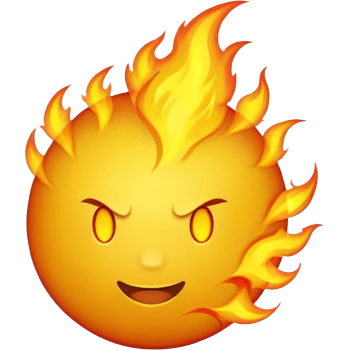 yellow hot emoji