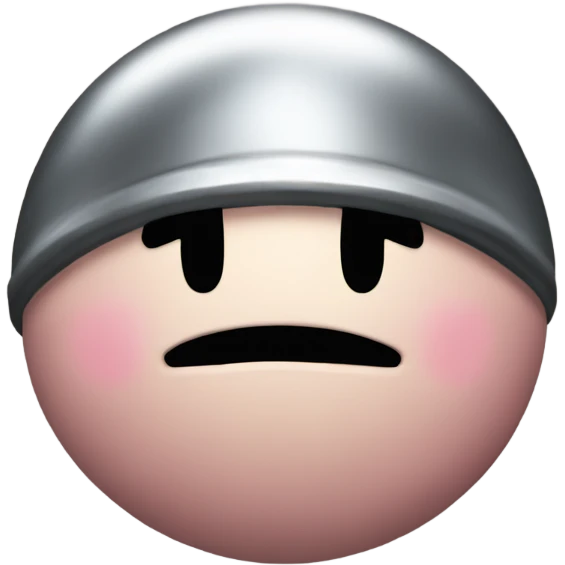 Metal Kirby ball emoji