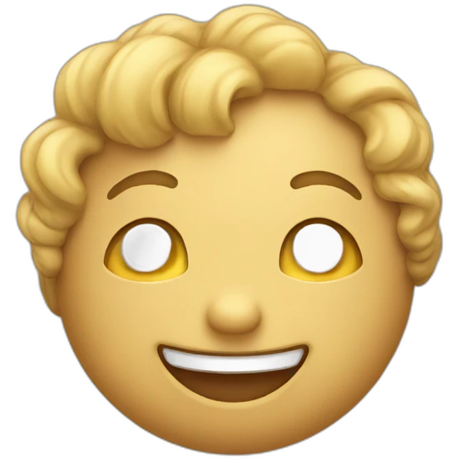 Smiling concha emoji