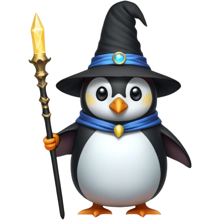 Penguin Wizard emoji