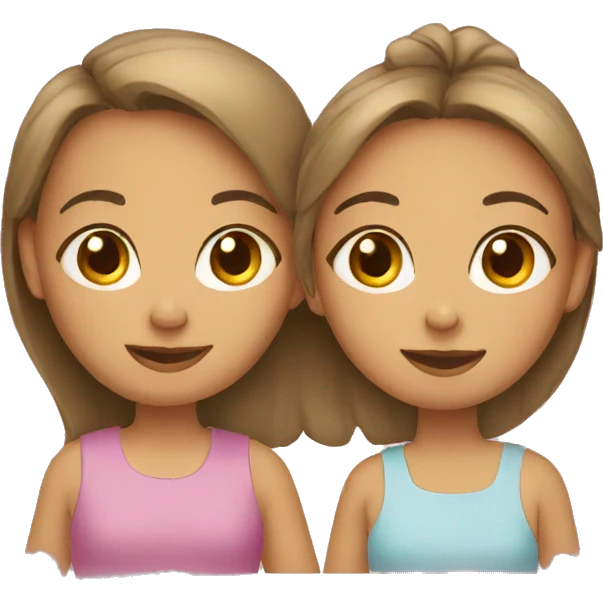family of two girls emoji