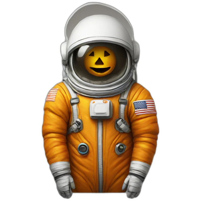 Pumpkin astronaut emoji