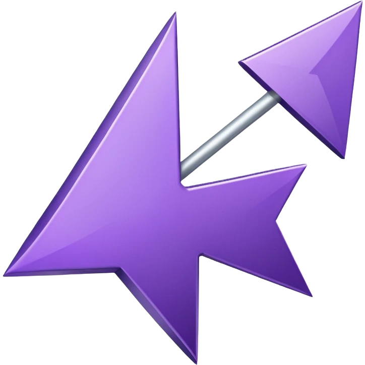 seta para direita roxa emoji