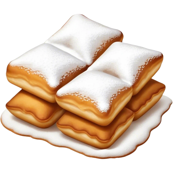 2 square beignets emoji