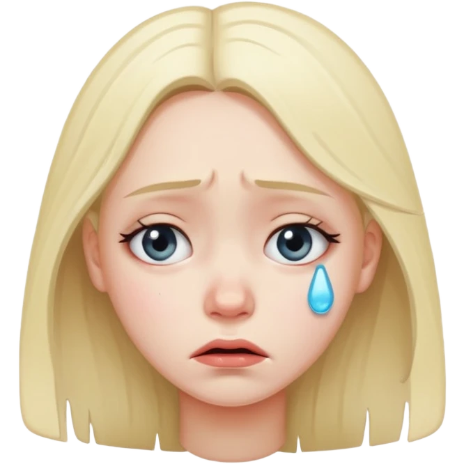 Crying girl emoji