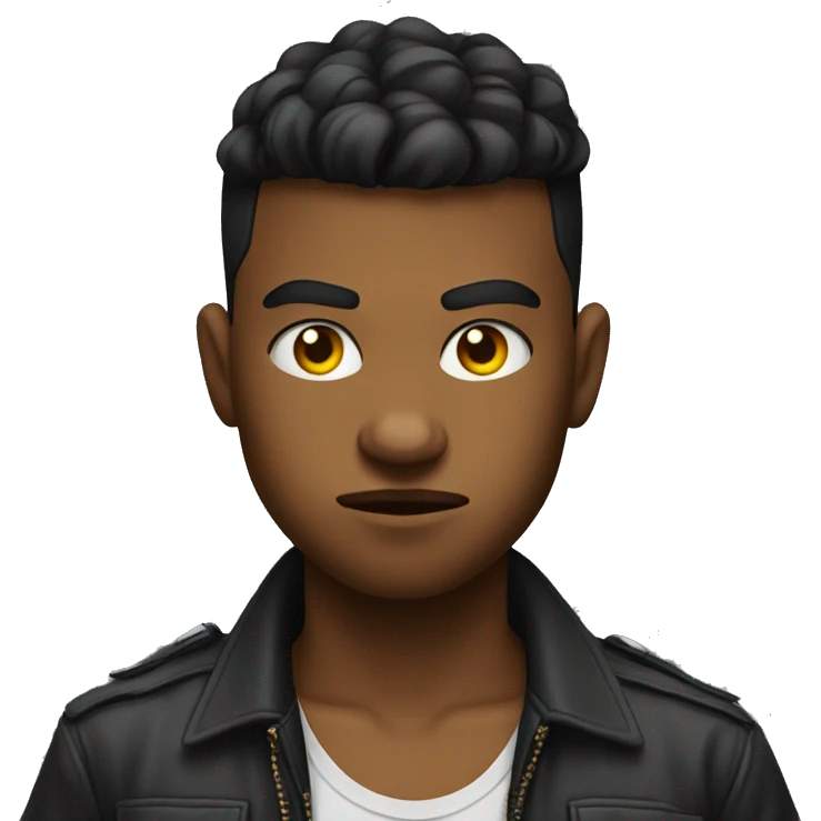 Young gangster looking mad  emoji