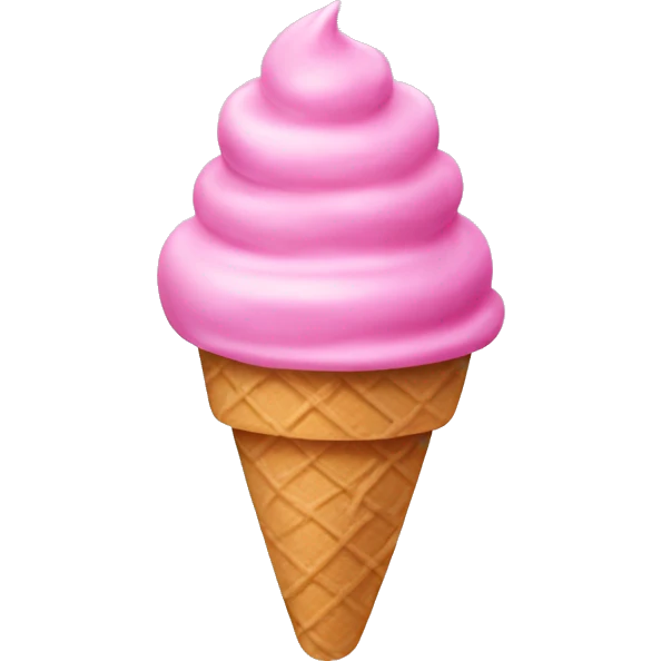 Pink ice cresm emoji