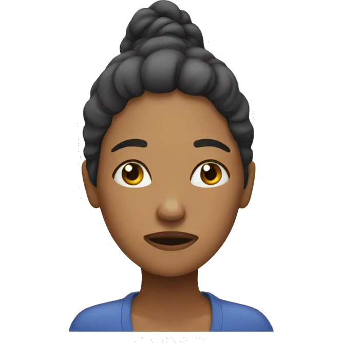 A tired woman  emoji