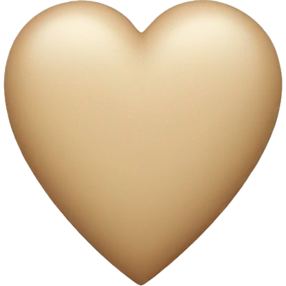 beige heart emoji