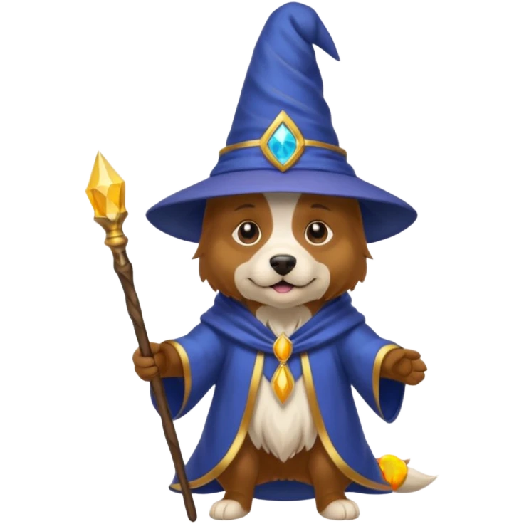 Dog wizard emoji