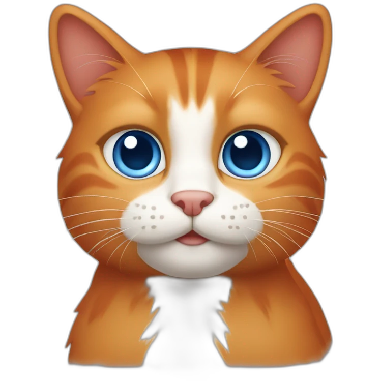 Red cat blue eyes developer emoji