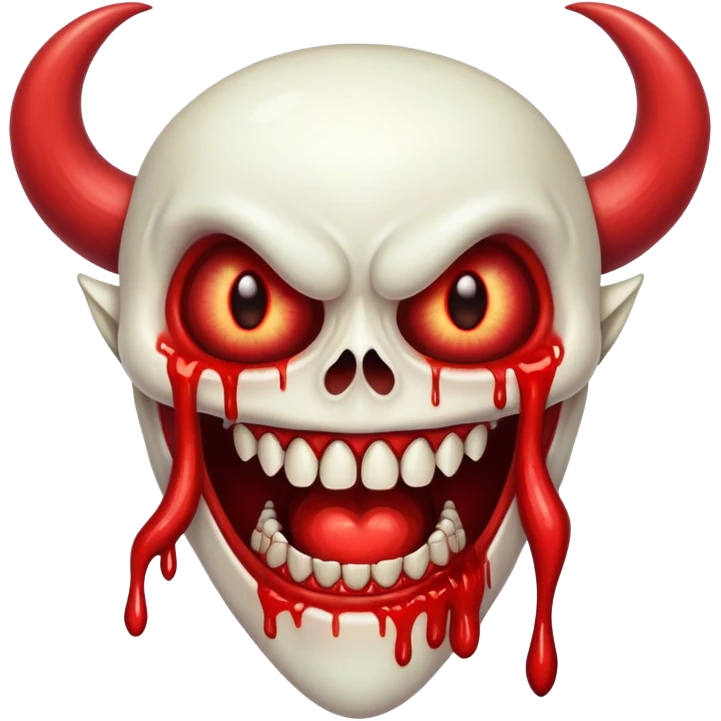 bloody tooth (no face) demon [no eye]!!! emoji