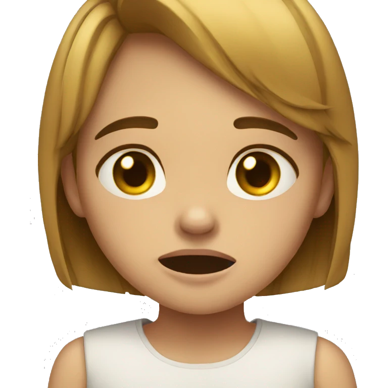 Girl crying emoji