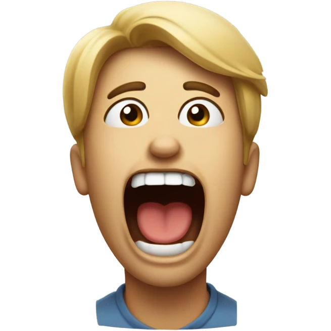 Yawn emoji