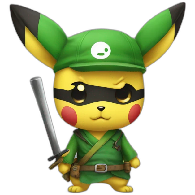 Pikachu like Zoro  emoji