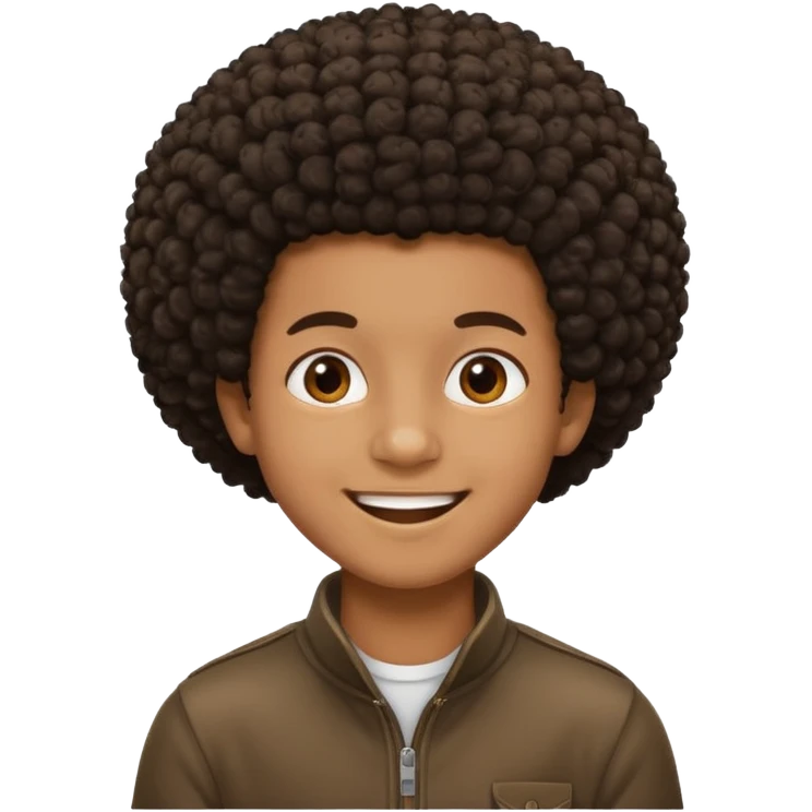 Black boy with a small afro  emoji