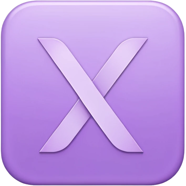 Netflix aesthetic "N" logo in pastel purples emoji