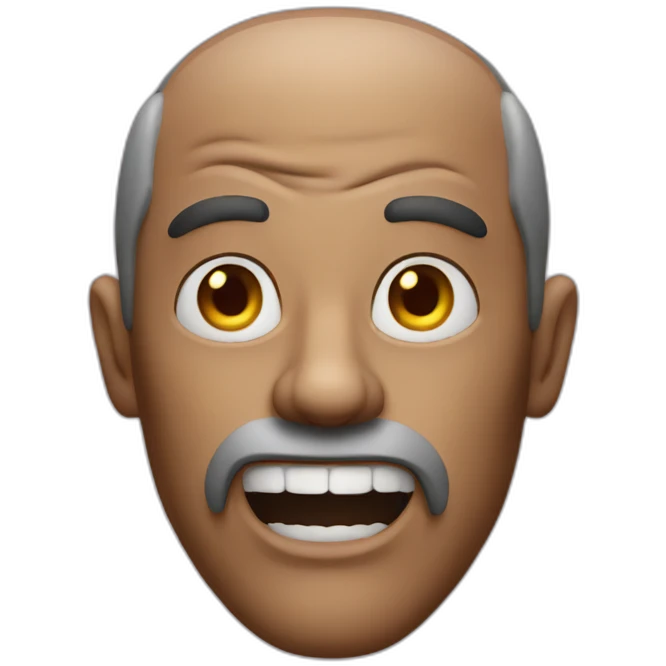 Scary man emoji