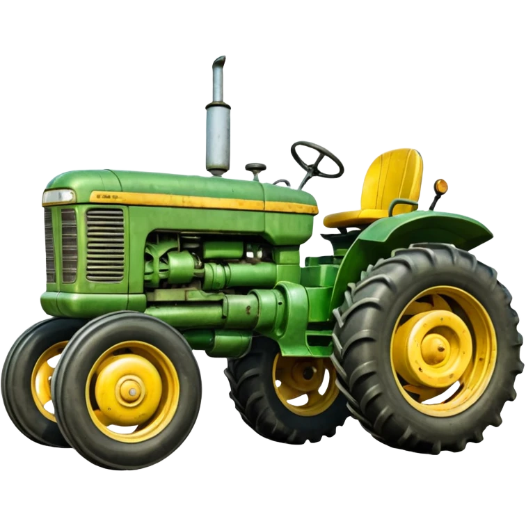 green farm tractor emoji