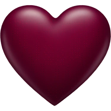 burgundy heart emoji