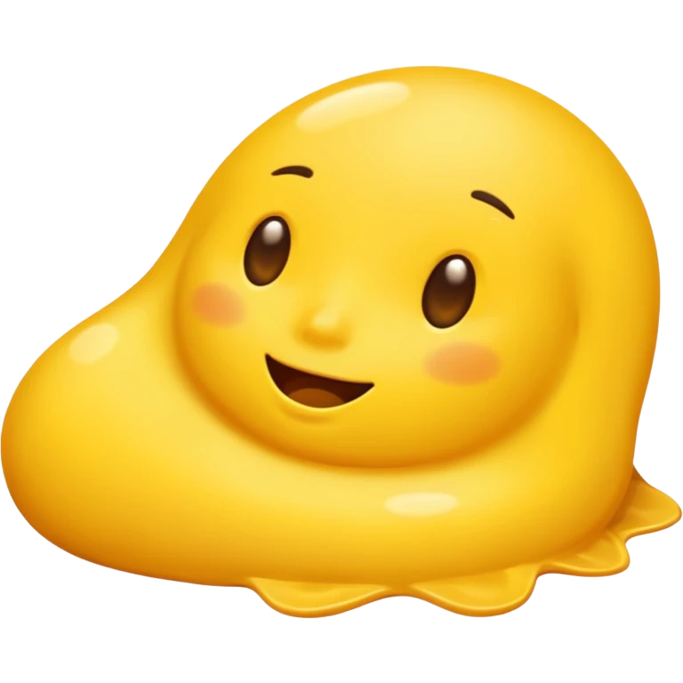 Sunbathing blob emoji