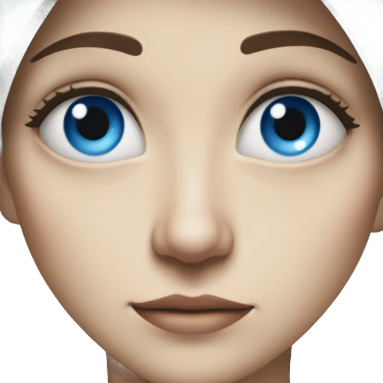 Bruni blue eyes emoji