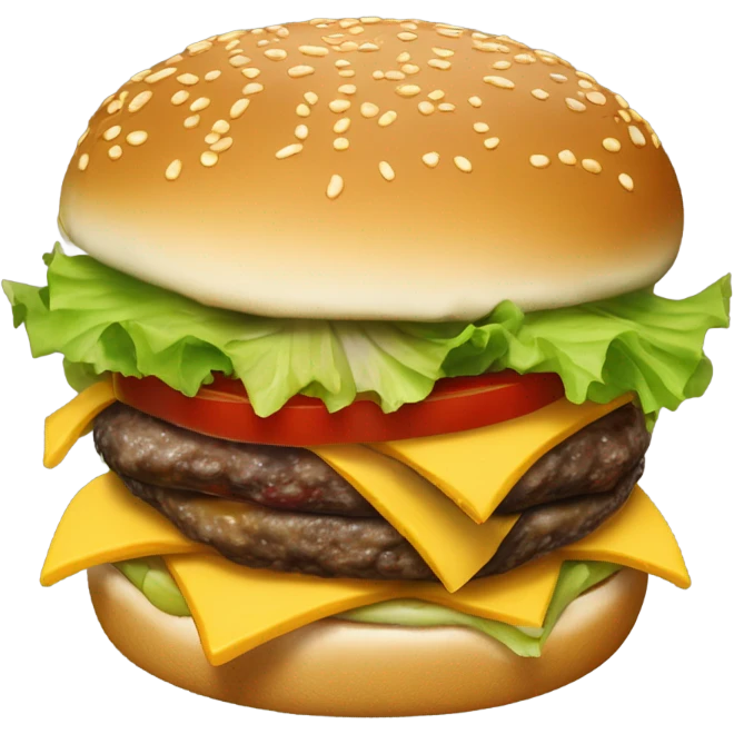 Burger with fries emoji