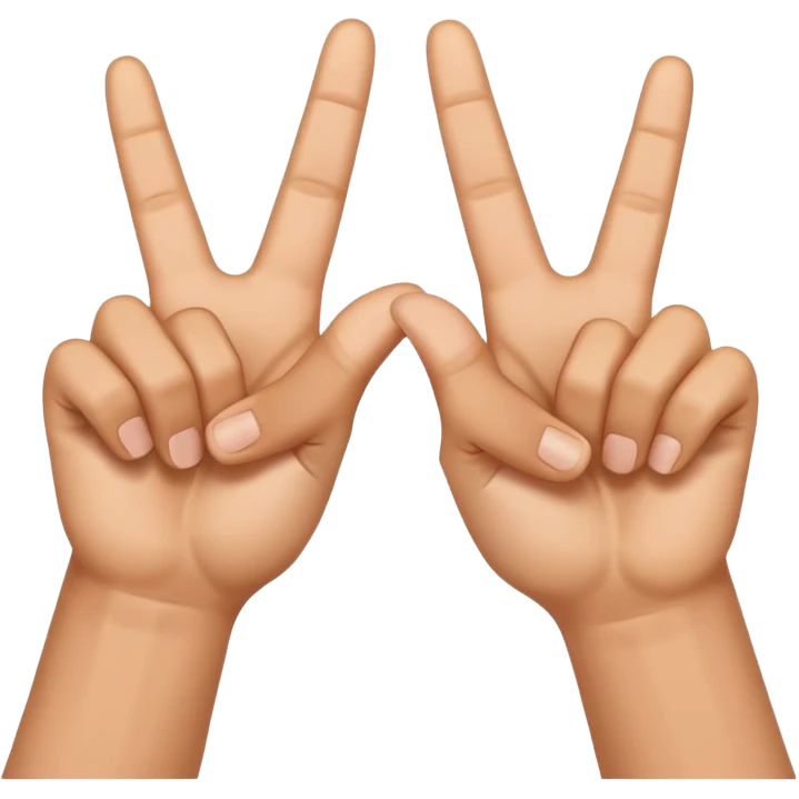 show two shaka signs emoji