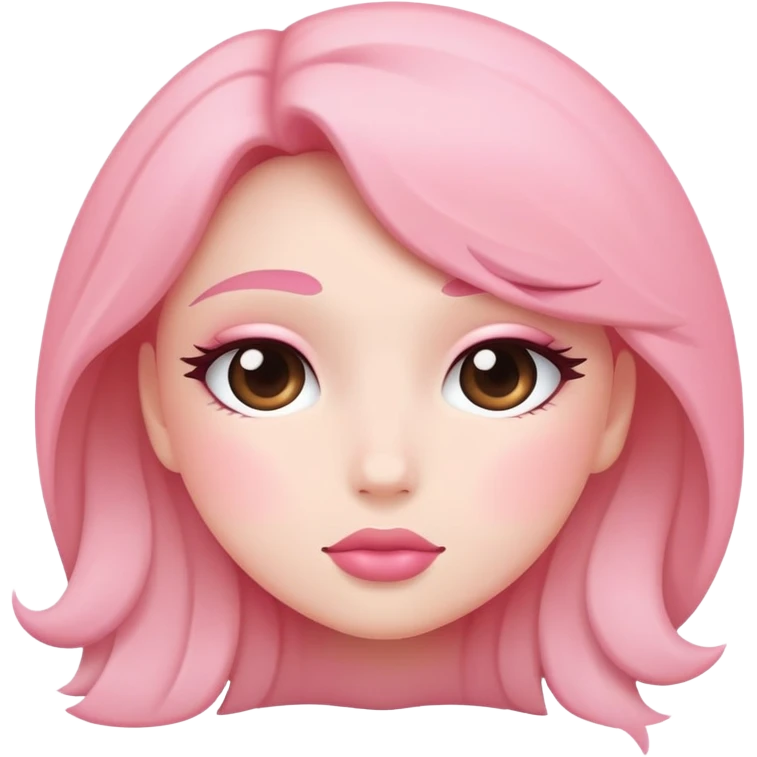pink blush emoji