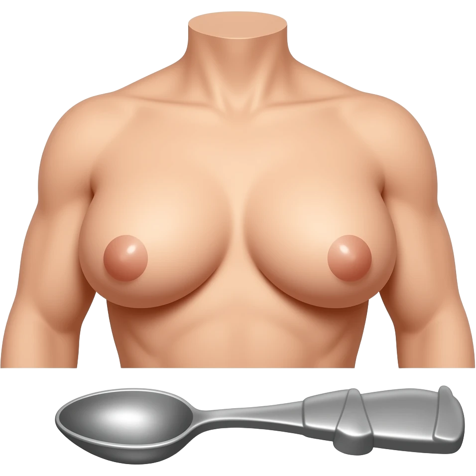 Fucking The Boobs with a Spoon emoji