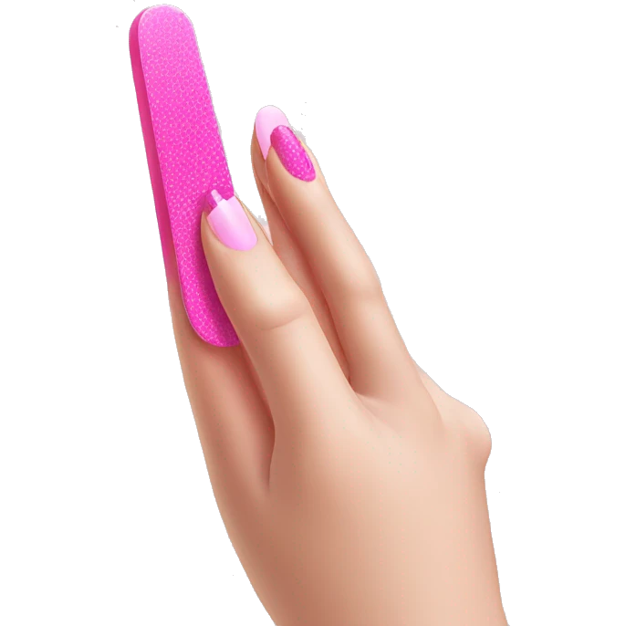 Pink Nail file manicure emoji
