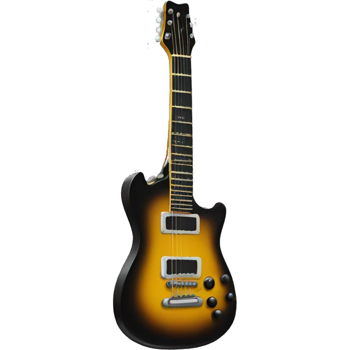 Black electrick guitare emoji
