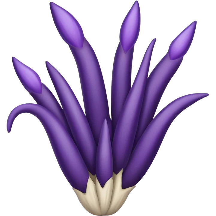UBE root, very recognizable, clean, suitable as a brand logo emoji