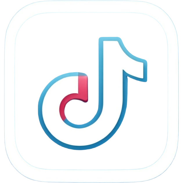 Logo tiktok comme sur app store emoji