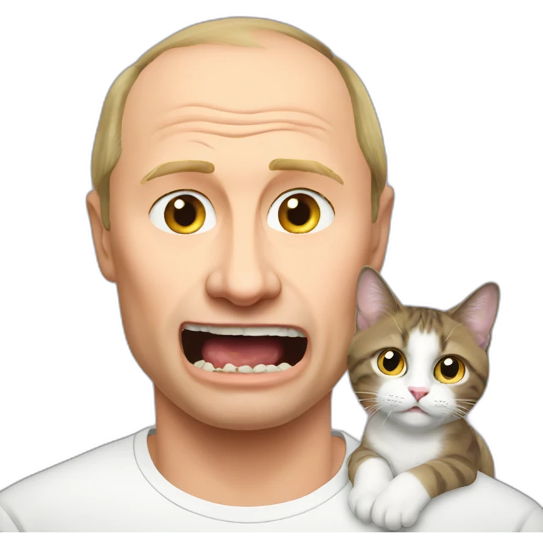 putin eat cat emoji