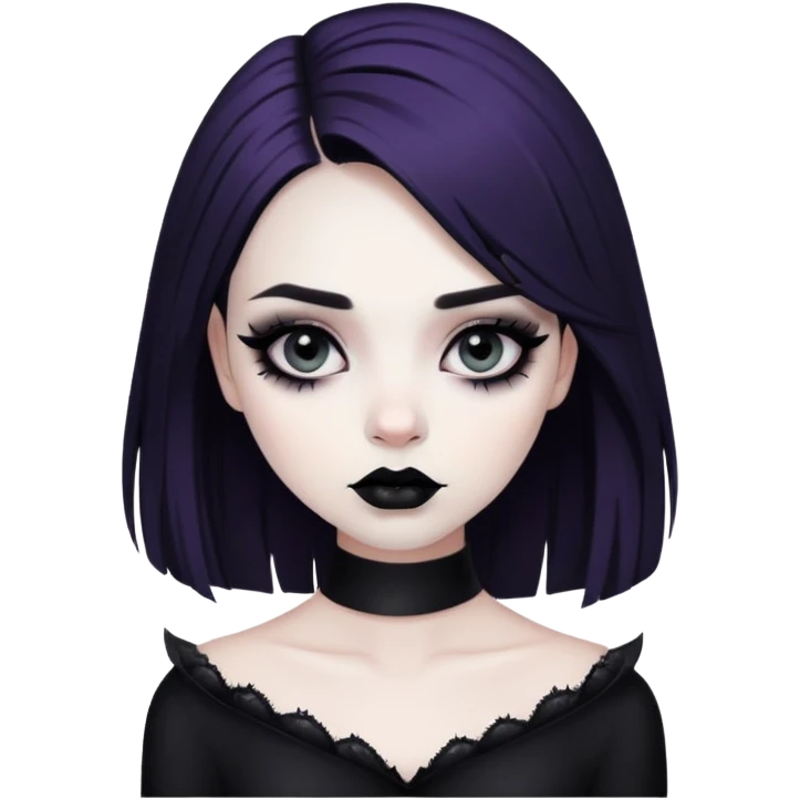 goth girl emoji