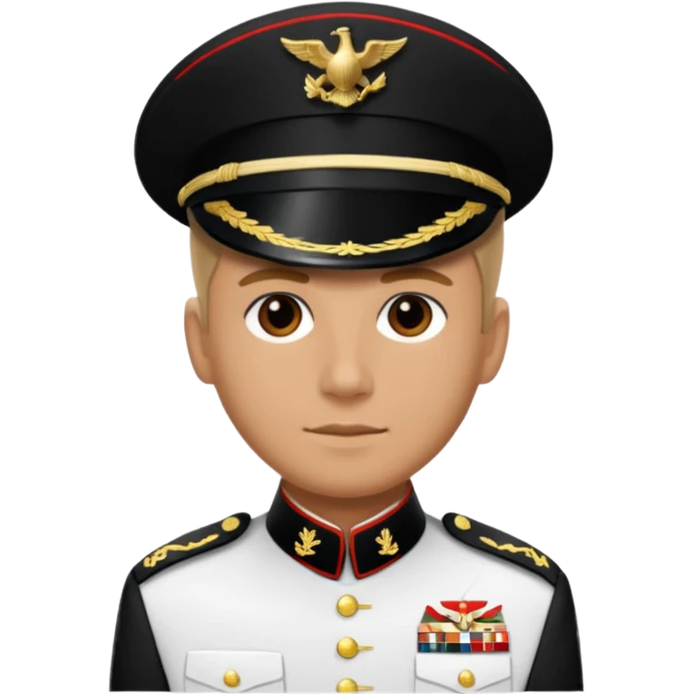 U.S. Marine in dress uniform emoji