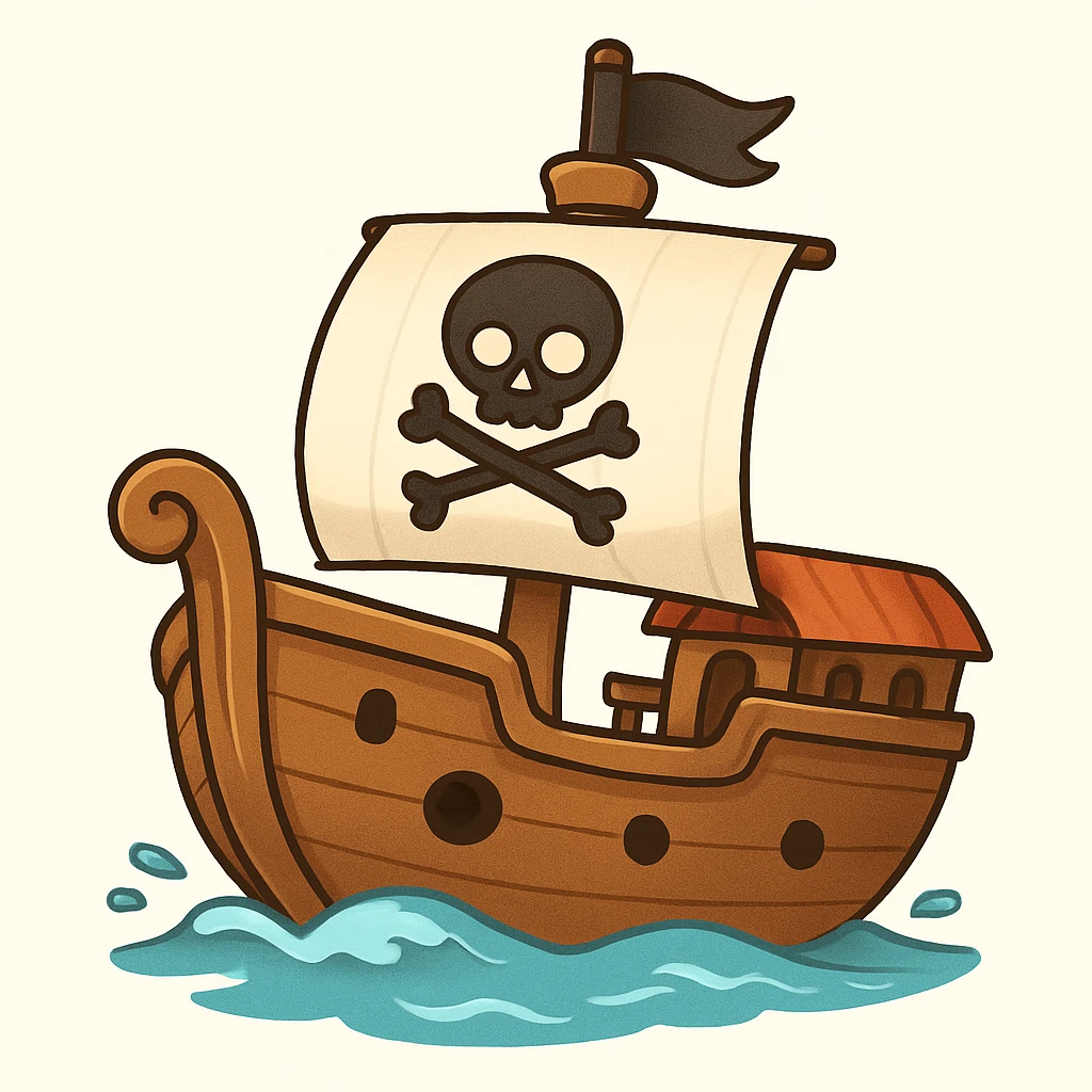 pirate ship emoji