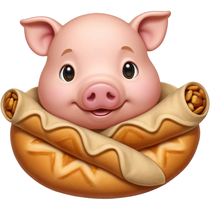 lunar 2019 pig in blanket emoji