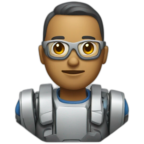 Robotic software engineer emoji